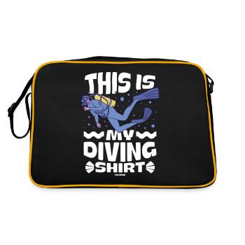 Diving Scuba Instructor Holiday Summer Gift - Retro Bag - black/gold - Back
