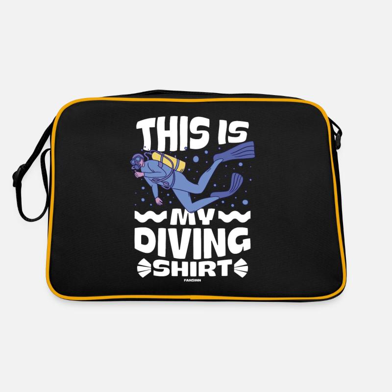 Tauchen Scuba Tauchlehrer Urlaub Sommer Geschenk Retro Tasche