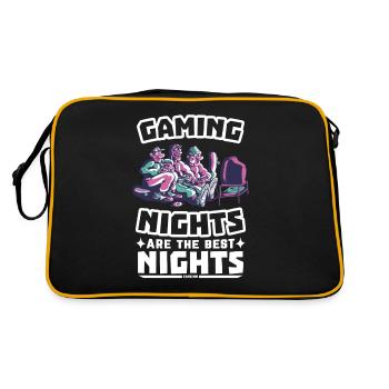 Game Nerd Game Console Gaming Play Gamepad - Retro Bag - black/gold - Back