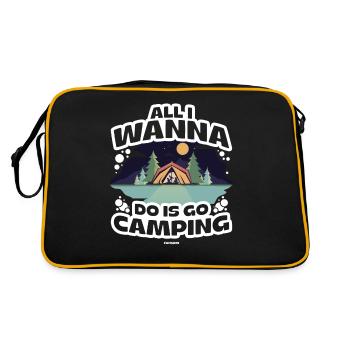Camping Camping Tente de Vacances Cadeau - Sac Retro - noir/or - Dos