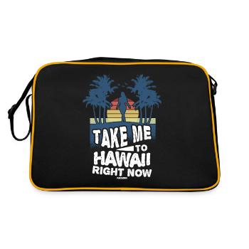 Hawaï - Sac Retro - noir/or - Dos