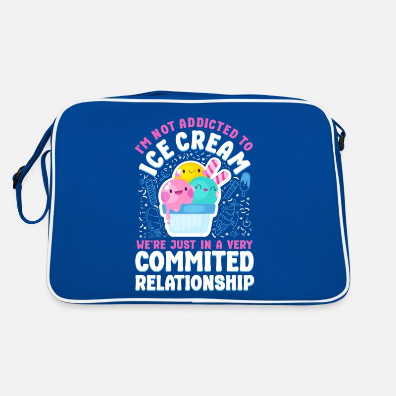 Crème glacée Je ne suis pas accro à la glace Sac Retro