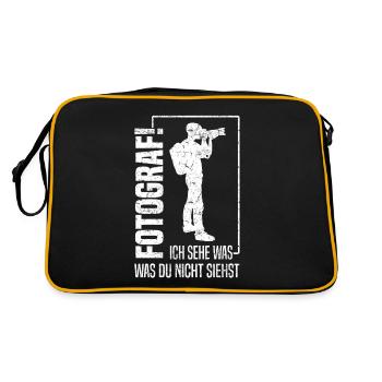 Photographer I see what you don't see - - Retro Bag - black/gold - Back