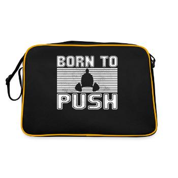 Weight training - Retro Bag - black/gold - Back