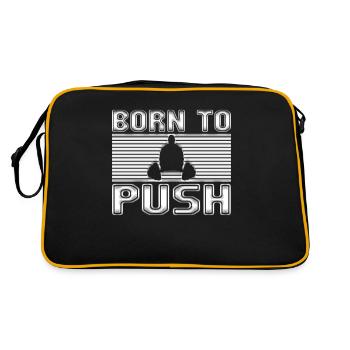 Weight training - Retro Bag - black/gold - Back
