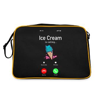 Ice Cream Phone Display Cone Ice - Sac Retro - noir/or - Dos