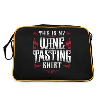 Dégustation de vin de sommelier - Sac Retro - noir/or - Dos