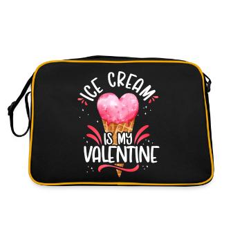 Crème glacée Valentines Day Coeur - Sac Retro - noir/or - Dos