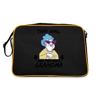 meilleure grand-mère - Sac Retro - noir/or - Dos