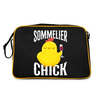 Dégustation de vin de sommelier - Sac Retro - noir/or - Dos