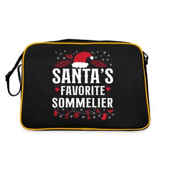 Dégustation de vin de sommelier - Sac Retro - noir/or - Dos