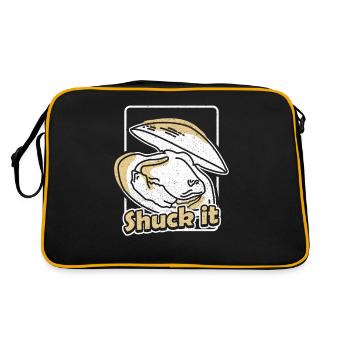 Écailler les huîtres - Sac Retro - noir/or - Dos