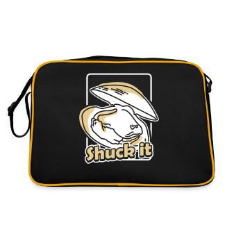 Écailler les huîtres - Sac Retro - noir/or - Dos