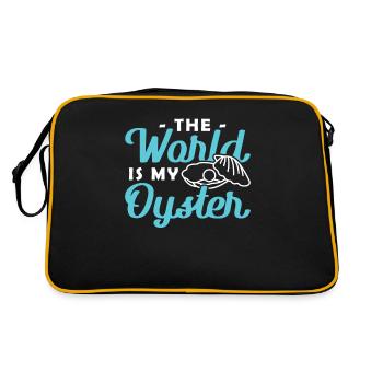 The World is My Oyster Oysters - Retro Bag - black/gold - Back