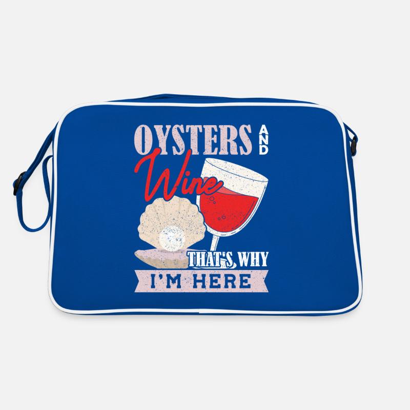 Huîtres et vin, c’est pourquoi Im Here Austern Sac Retro