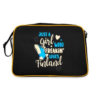 Finlande - Sac Retro - noir/or - Dos
