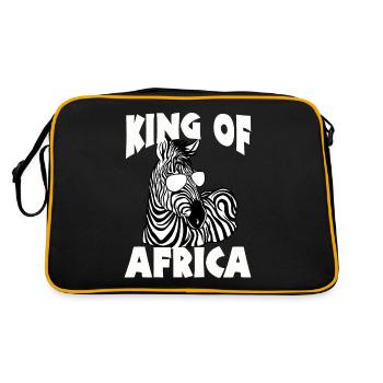 Tshirt zèbre en Afrique Horse Safari - Sac Retro - noir/or - Dos