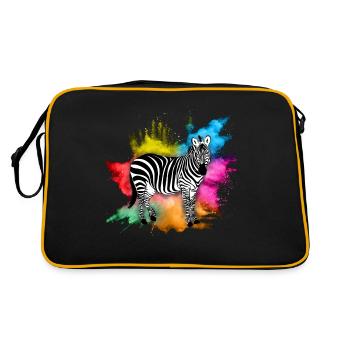 Zebra - Retro Bag - black/gold - Back