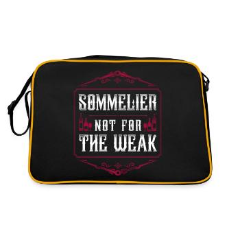 Dégustation de vin de sommelier - Sac Retro - noir/or - Dos