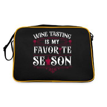 Dégustation de vin de sommelier - Sac Retro - noir/or - Dos