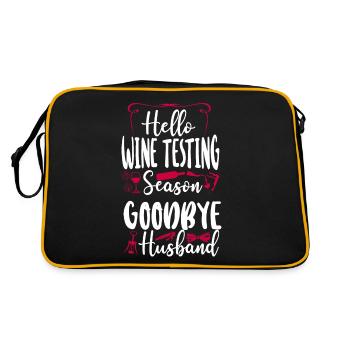 Dégustation de vin de sommelier - Sac Retro - noir/or - Dos