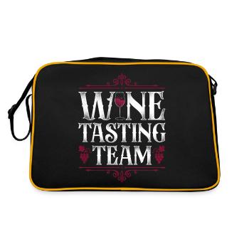 Dégustation de vin de sommelier - Sac Retro - noir/or - Dos