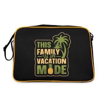 Cette famille est en mode Vacay Vacances en famille - Sac Retro - noir/or - Dos