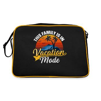 Cette famille est en mode Vacay Vacances en famille - Sac Retro - noir/or - Dos