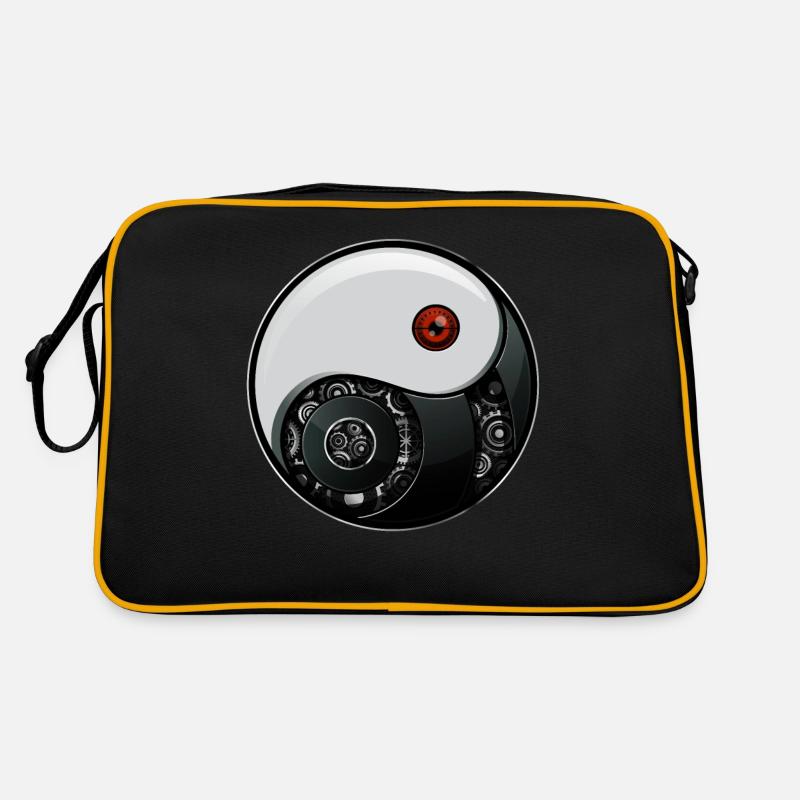 Cyborg Ying Yang Yin Yang Cyber Esthétique Sac Retro