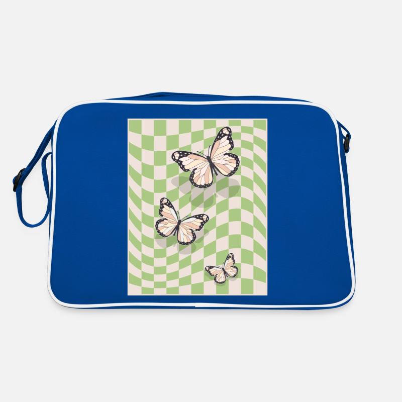 Papillons esthétiques pastel danois Sac Retro
