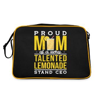 Fière maman d’un talentueux stand de limonade PDG - Sac Retro - noir/or - Dos