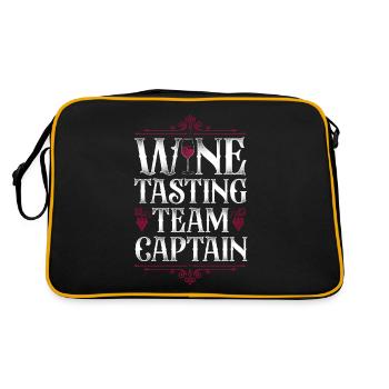 Dégustation de vin de sommelier - Sac Retro - noir/or - Dos