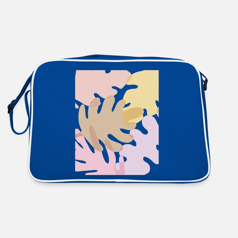 Danish Pastel Aesthetic Pastel Leaves Retro Bag