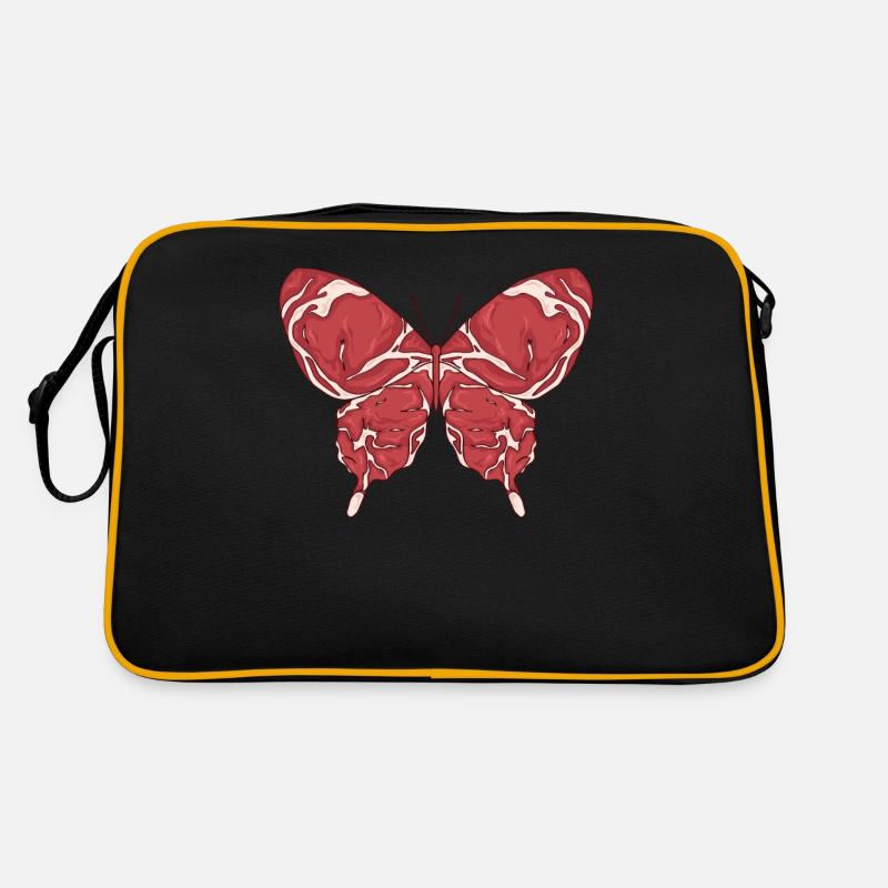 Meatcore Ästhetik Weirdcore Schmetterling Retro Tasche