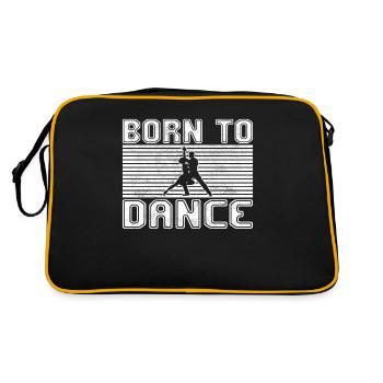 Tanzen - Retro Tasche - Schwarz/Gold - Hinten