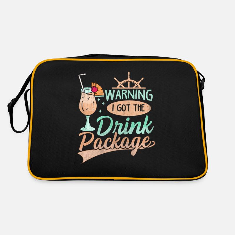 I Bought The Drink Package Kreuzfahrt Urlaub Retro Tasche