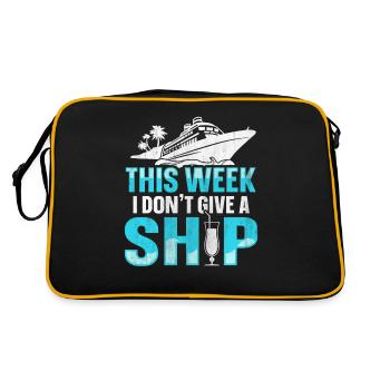 Drôle de pet de croix cette semaine je ne donne pas un navire - Sac Retro - noir/or - Dos