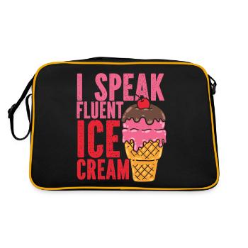 Crème glacée Cone Sundae Je parle - Sac Retro - noir/or - Dos