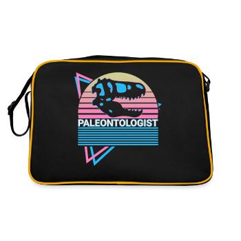 Paléontologue Paléontologie Crâne de dinosaure - Sac Retro - noir/or - Dos