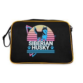 Sibérie Husky Rétro - Sac Retro - noir/or - Dos