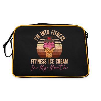 Crème glacée Sundae Retro Vintage Je suis - Sac Retro - noir/or - Dos