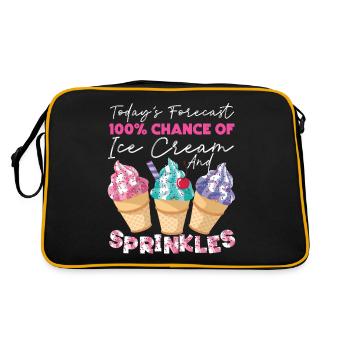 Crème glacée Sundae Prévisions d’aujourd’hui - Sac Retro - noir/or - Dos