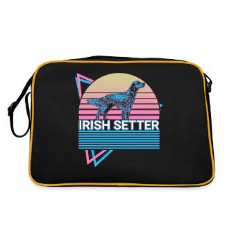 Setter irlandais Rétro - Sac Retro - noir/or - Dos