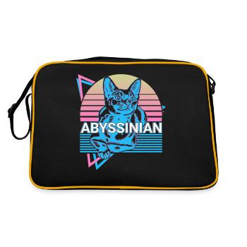 Chat Abyssin Rétro - Sac Retro - noir/or - Dos