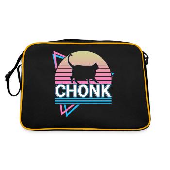 Chonk Cat Retro - Retro Bag - black/gold - Back