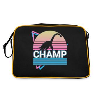 Champ Cryptid Cryptozoology Retro - Retro Bag - black/gold - Back