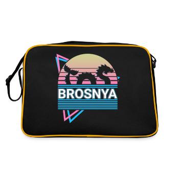 Brosnya Cryptozoology Retro - Retro Bag - black/gold - Back