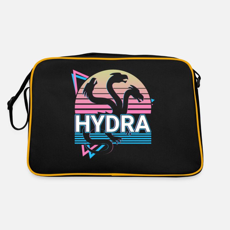 Hydra Ancient Greek Mythology Retro - Retro Bag - black/gold