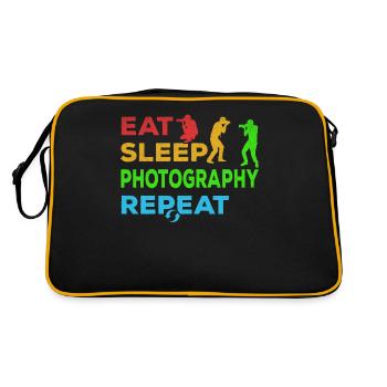 Photographe Eat Sleep Photography - Photo de l’appareil photo - Sac Retro - noir/or - Dos