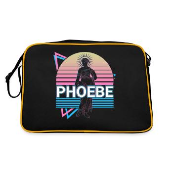 Phoebe Titan Göttin Antike griechische Mythologie - Retro Tasche - Schwarz/Gold - Hinten